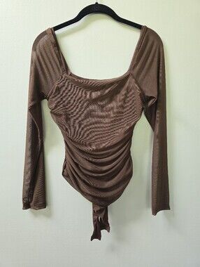 AvidLove Brown Mesh Bodysuit